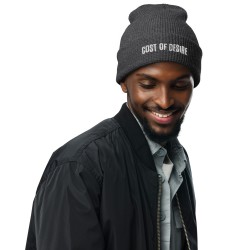 Cost of Desire Embroidered Waffle Beanie