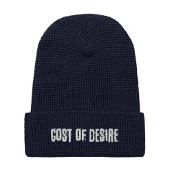 Cost of Desire Embroidered Waffle Beanie