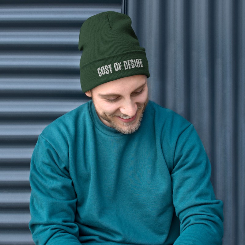 Cost of Desire Embroidered Beanie