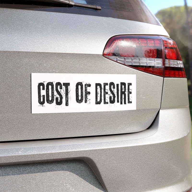 Cost of Desire Logo Car Magnet